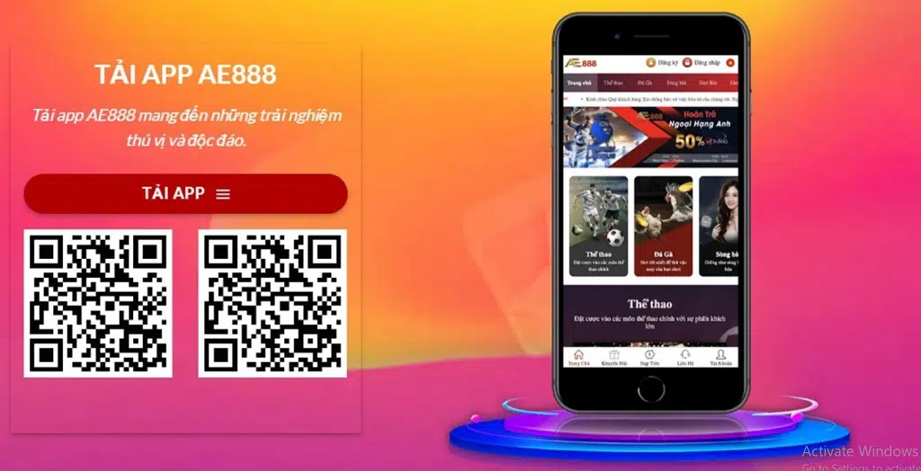 Quy trình tải App AE888 về điện thoại