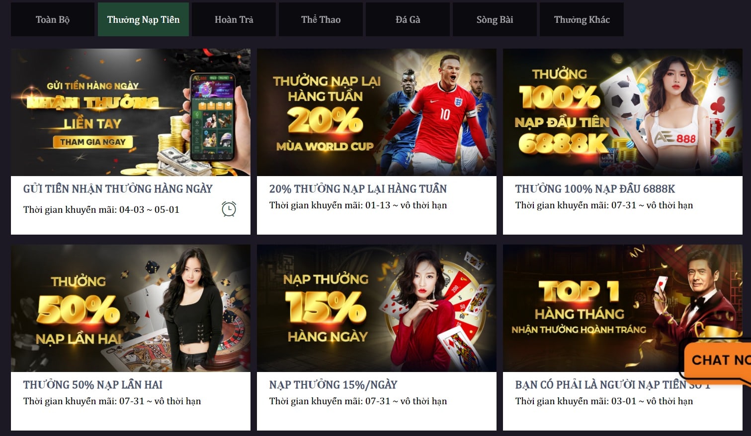 Tổng Hợp Tất Tần Tật Các Khuyến Mãi Ae888 Hot Nhất Hiẹn Nay